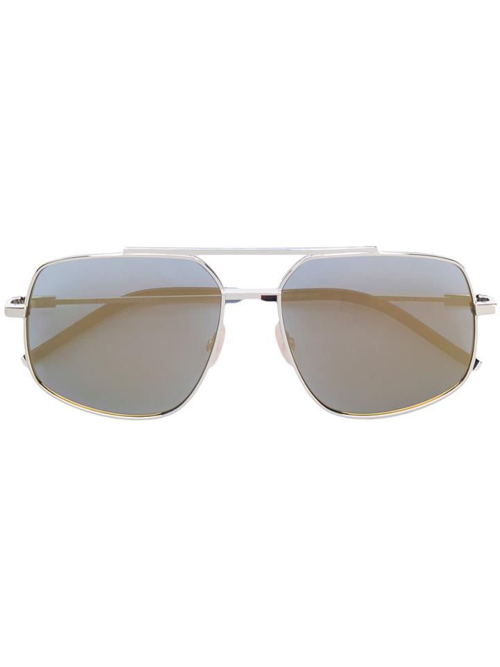 Fendi Eyewear Air Navigator Sunglasses - Metallic