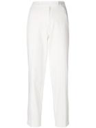 Etro Cropped Tapered Trousers - White
