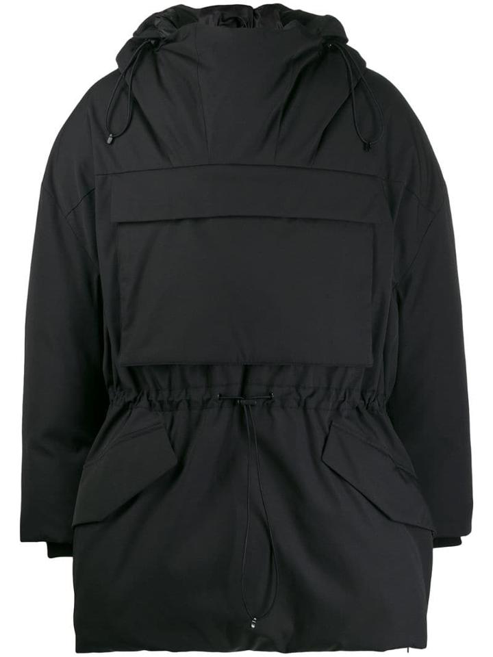 System Oversized Puffer Coat - Black