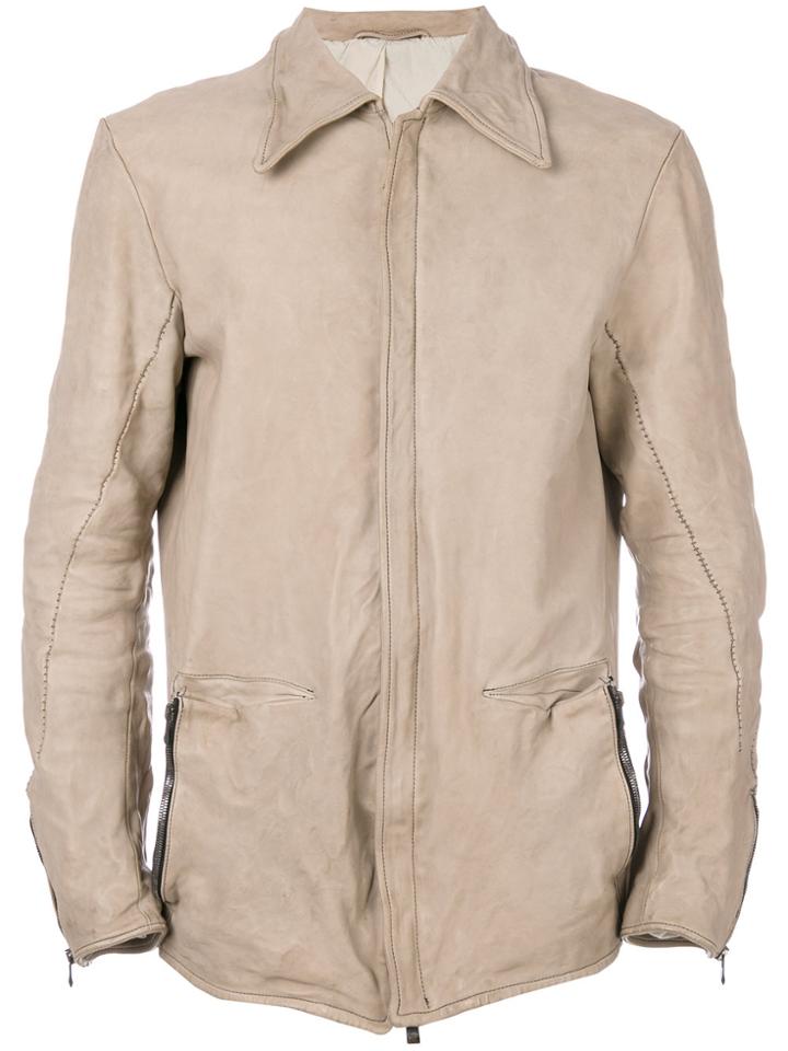 Incarnation Front-zipped Biker Jacket - Nude & Neutrals