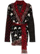 Mindi Mond Big Moon Cashmere Patchwork Cardigan - Black