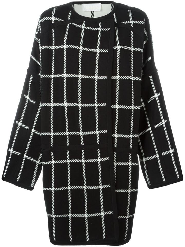 Chloe Reversible Checked Coat
