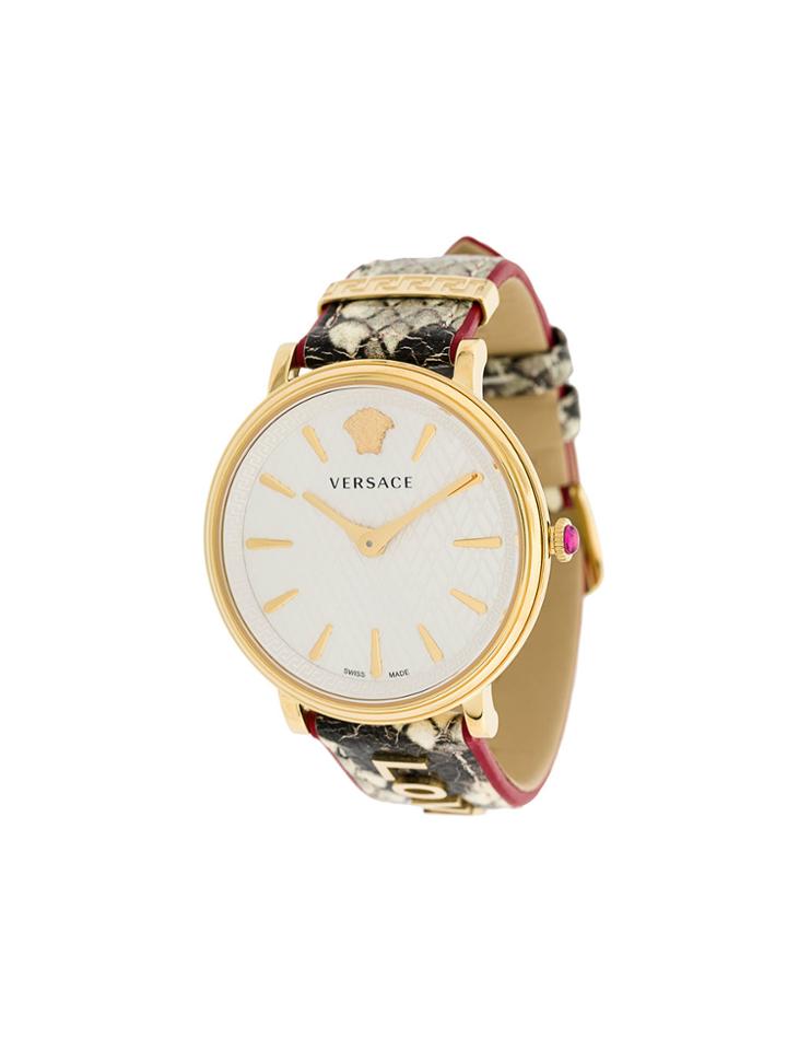 Versace V-circle Love Manifesto Watch - Nude & Neutrals