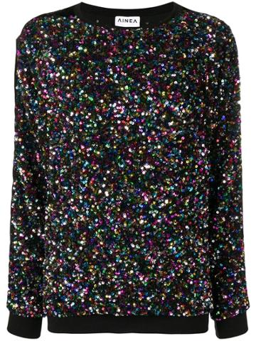 Ainea Sequinned Blouse - Black