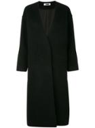 H Beauty & Youth Single-breasted Fitted Coat - Black