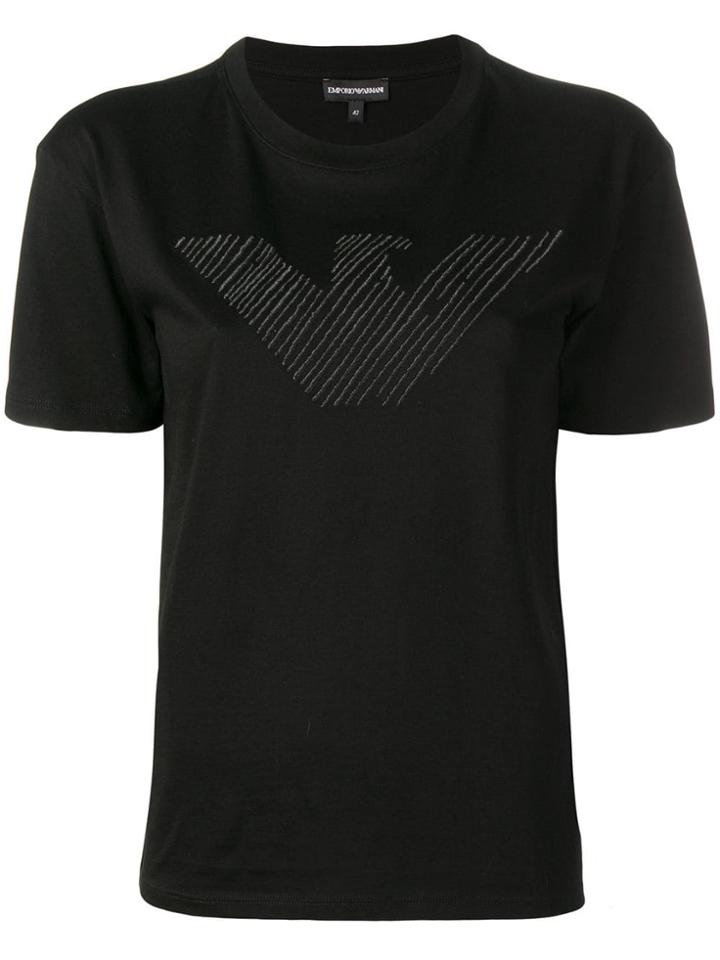 Emporio Armani Tone On Tone Logo T-shirt - Black