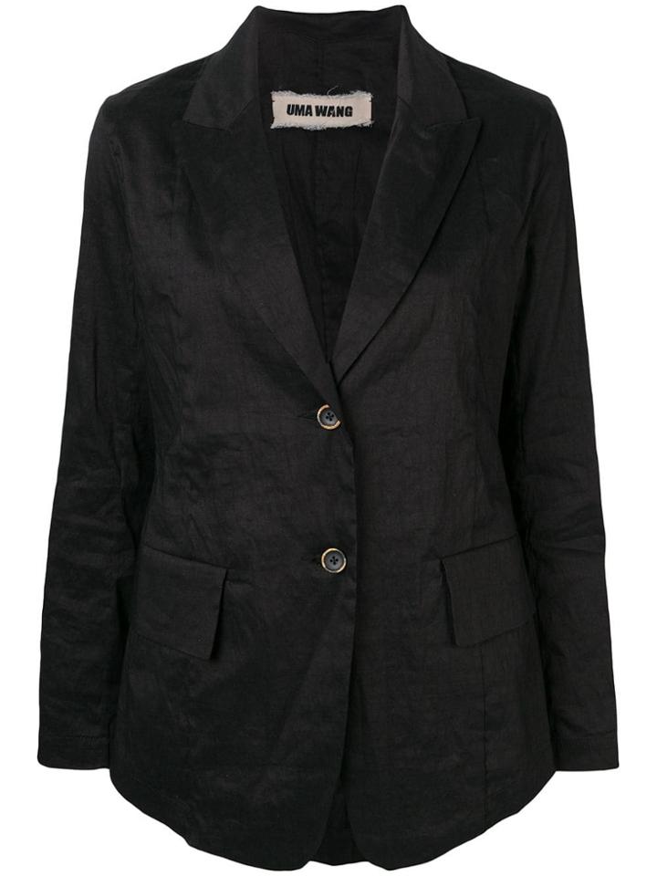 Uma Wang Lightweight Linen Jacket - Black