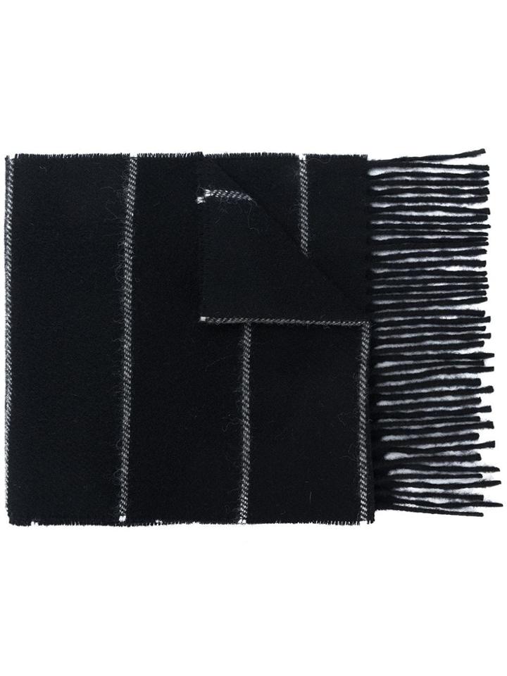 Ami Alexandre Mattiussi Striped Scarf - Black