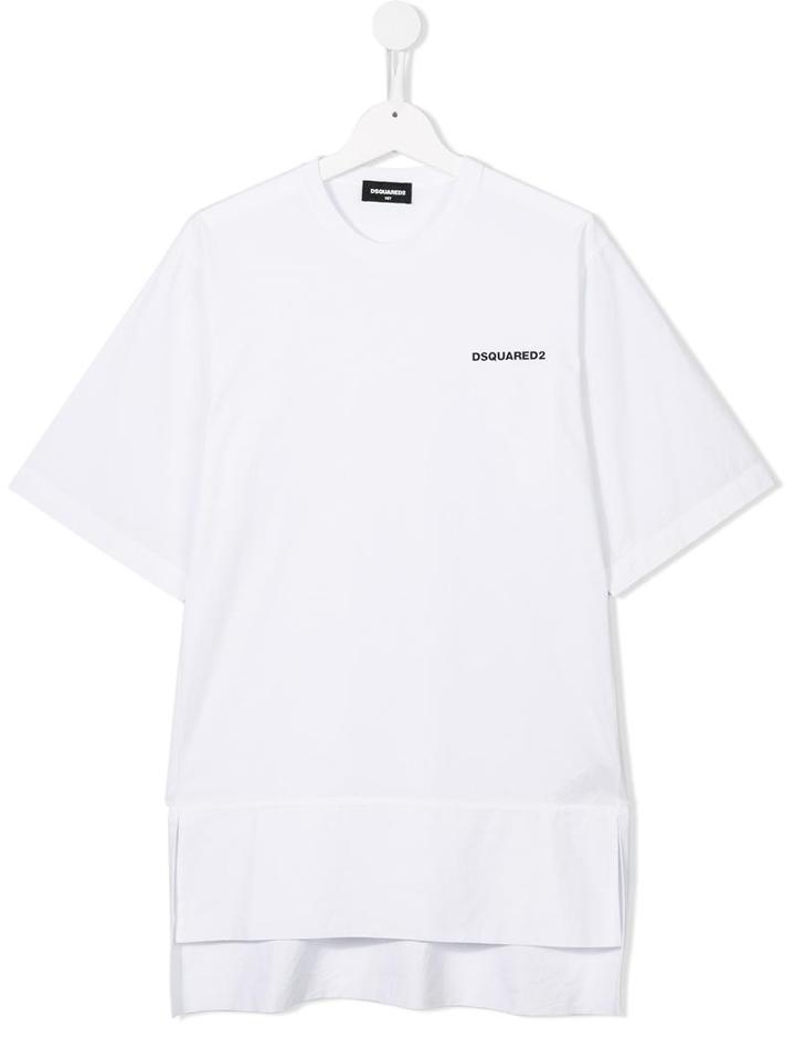 Dsquared2 Kids Logo T-shirt, Boy's, Size: 16 Yrs, White