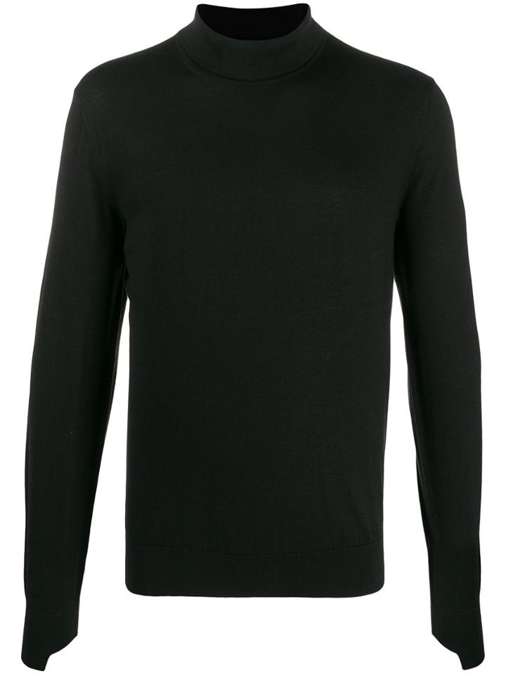 Ermenegildo Zegna Knitted Roll Neck Jumper - Black
