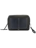 Ami Alexandre Mattiussi - Baise-en-ville Travel Pouch - Men - Leather - One Size, Black, Leather