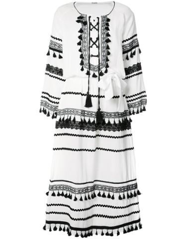 Dodo Bar Or Malka Dress, Women's, Size: Medium, White, Cotton