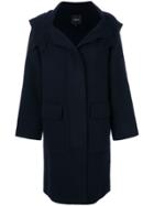 Theory Hooded Coat - Blue