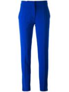 Moschino Slim Fit Trousers, Women's, Size: 40, Blue, Triacetate/polyester/rayon/acetate