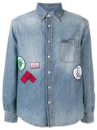 Ck Jeans Embroidered Patch Shirt - Blue