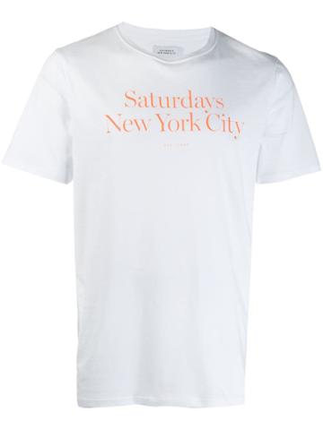 Saturdays Nyc Logo Print T-shirt - White