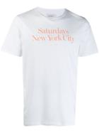 Saturdays Nyc Logo Print T-shirt - White