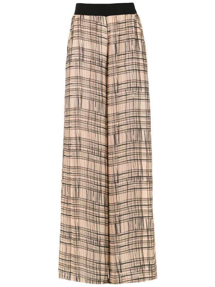 Mara Mac Wide Leg Printed Trousers - Brown