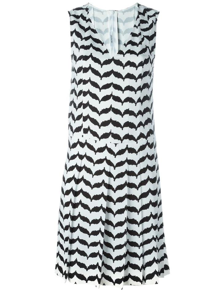 Neil Barrett Printed V-neck Dress