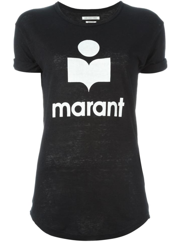 Isabel Marant Étoile 'koldi' T-shirt, Women's, Size: Xs, Black, Linen/flax