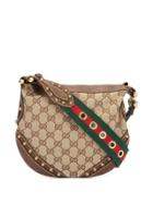 Gucci Pre-owned Gg Shelly Line Studs Hand Bag - Brown