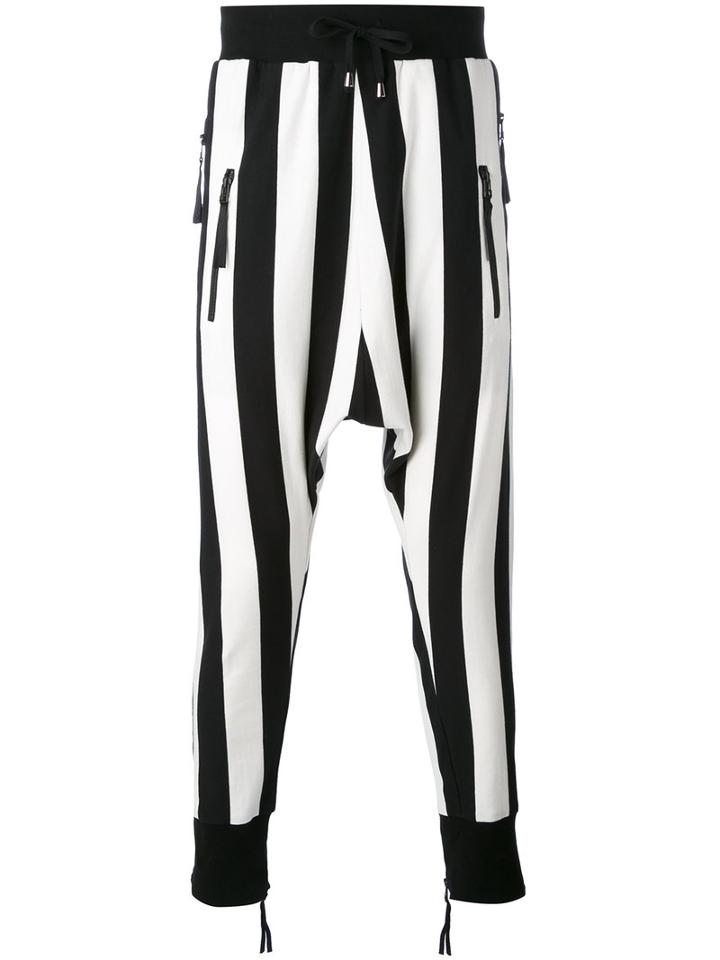 Unconditional - Striped Trousers - Men - Cotton/spandex/elastane - M, Black, Cotton/spandex/elastane