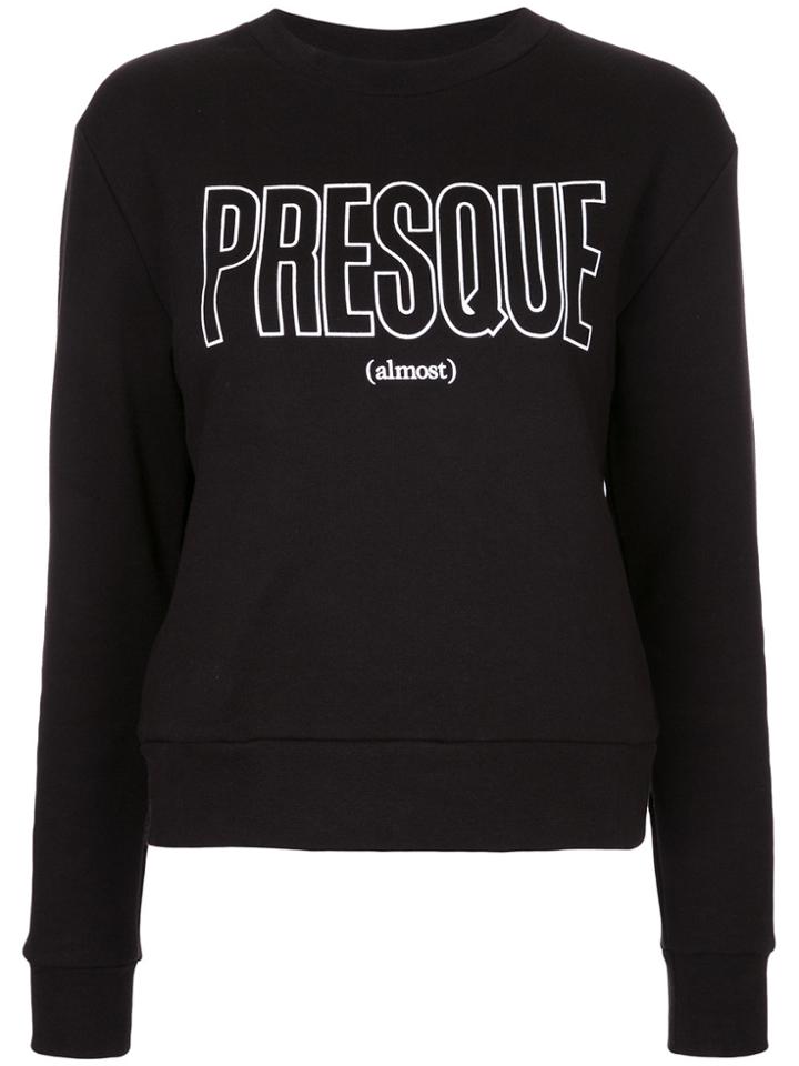 Être Cécile Presque Print Sweatshirt - Black