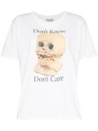 Ashley Williams Don't Know Don't Care Print T-shirt - White