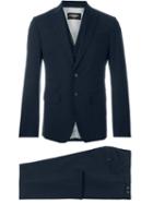 Dsquared2 Three-piece Suit, Men's, Size: 52, Blue, Cotton/polyester/spandex/elastane/virgin Wool