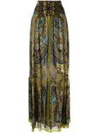 Etro Paisley Print Maxi-skirt, Women's, Size: 42, Silk/polyamide/viscose