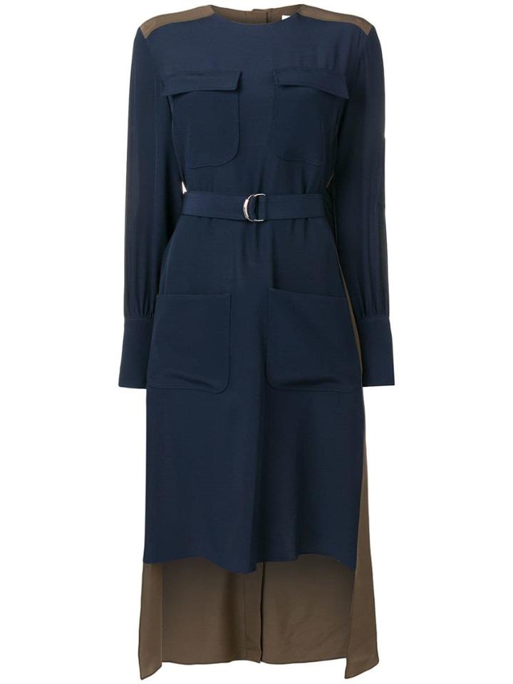 Chloé Two-tone Shirt Dress - Blue