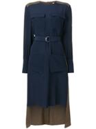 Chloé Two-tone Shirt Dress - Blue