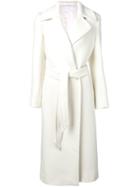 Tagliatore Belted Trench Coat - White