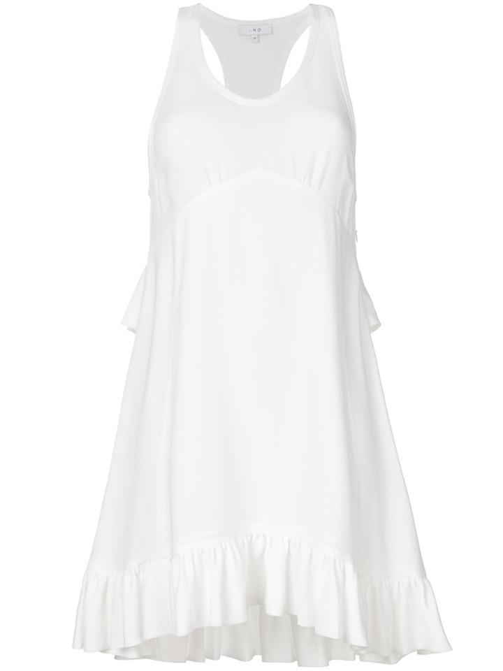 Iro Sleeveless Ruffle Trim Dress - Nude & Neutrals