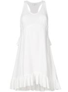 Iro Sleeveless Ruffle Trim Dress - Nude & Neutrals