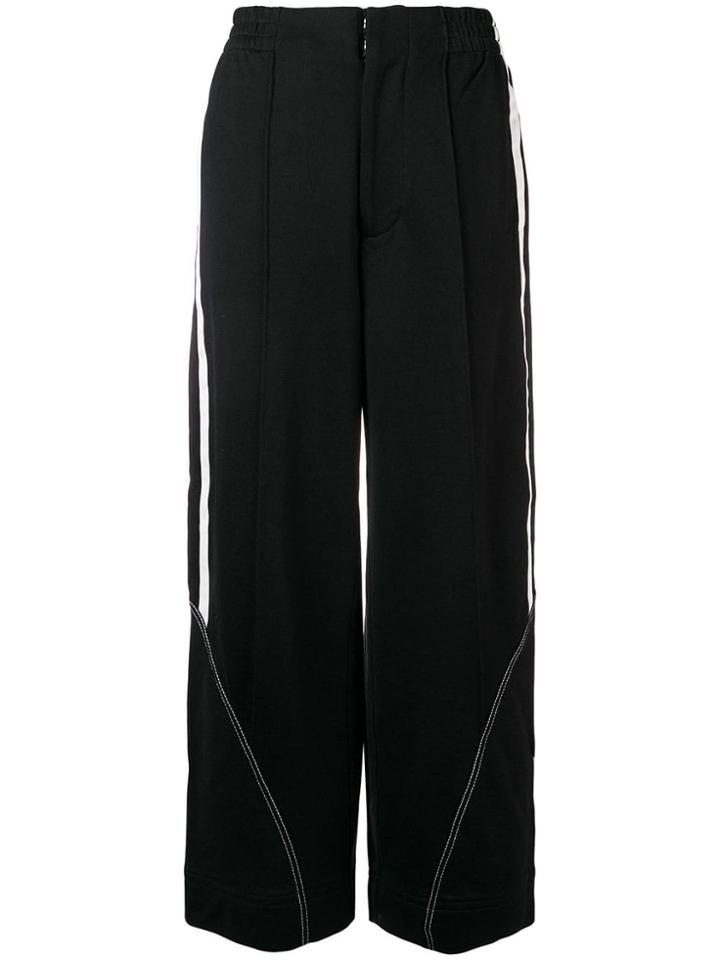 Y-3 Wide Leg Track Trousers - Black