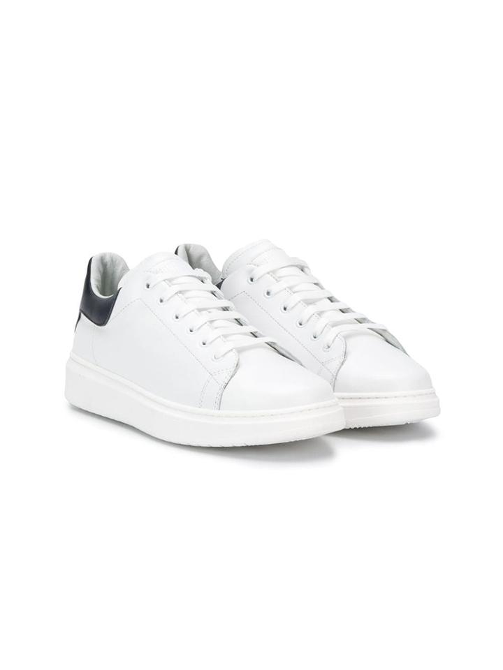 Gallucci Kids Lace Up Sneakers - White