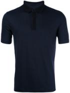 Giorgio Armani Classic Polo Shirt, Men's, Size: 54, Blue, Spandex/elastane/viscose
