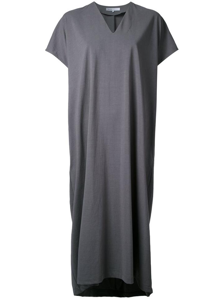 08sircus V Neck Jersey Dress, Women's, Size: 36, Grey, Cotton