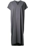 08sircus V Neck Jersey Dress, Women's, Size: 36, Grey, Cotton