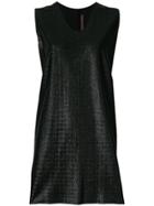 Rick Owens Lilies Shimmery Sleeveless Top - Black