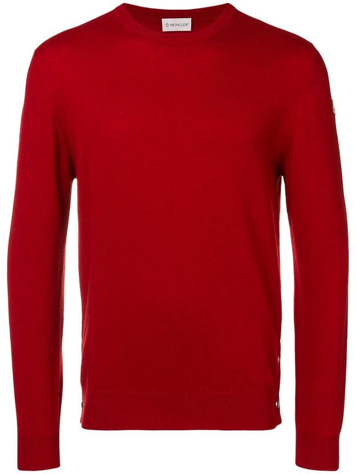 Moncler Round Neck Jumper - Red