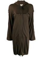 Lanvin Pre-owned Hooded Drawstring Dress - Brown