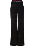Missoni Elasticated Waistband Straight Trousers, Women's, Size: 42, Black, Polyester/viscose/silk/spandex/elastane
