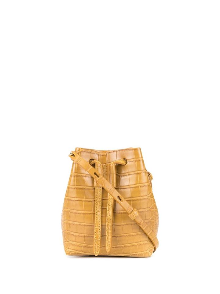 Nanushka Croco-embossed Crossbody Bag - Brown