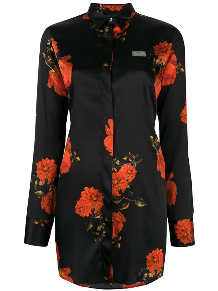 Philipp Plein Floral Shirt - Black