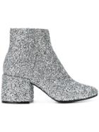 Mm6 Maison Margiela Glitter Ankle Boots - Metallic