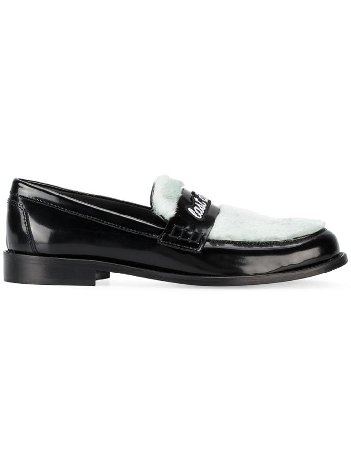 Joshua Sanders Last Dance Sheep Skin Loafers - Black