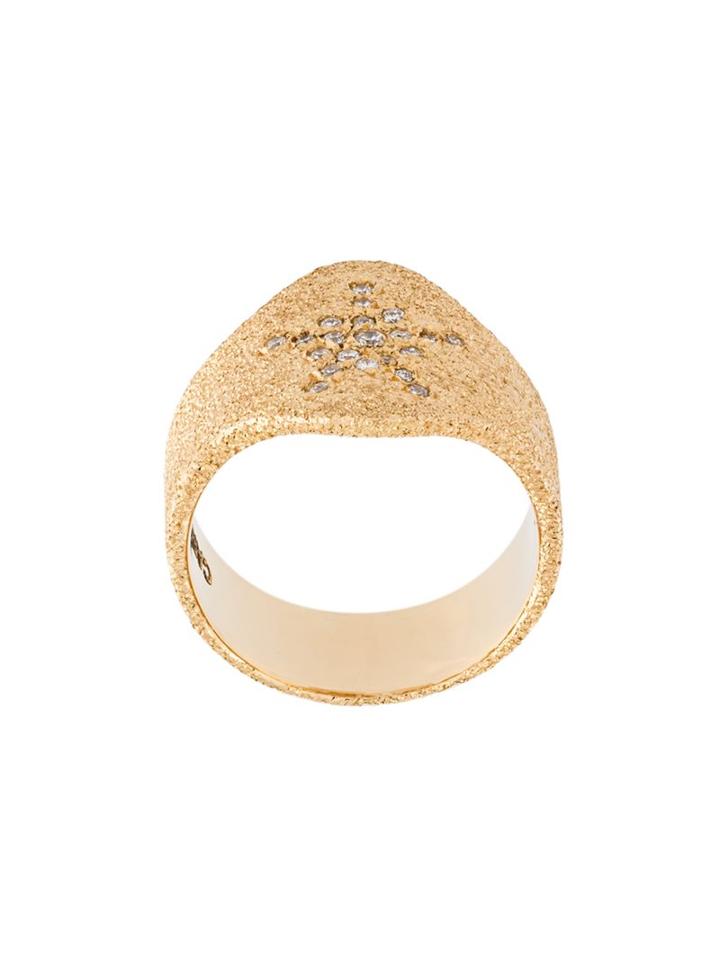 Carolina Bucci Sparkly 'superstellar' Sheild Ring, Women's, Size: 3, Metallic