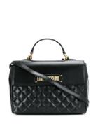 Love Moschino Diamond Quilt Tote Bag - Black